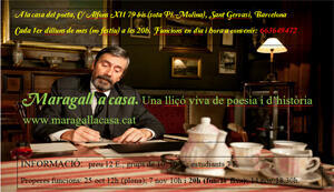 El 7 de novembre es reprenen les funcions de l'espectacle Maragall a casa de Josep M. Jaumà a l'Arxiu Joan Maragall