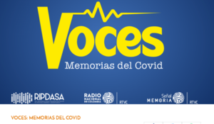 Caràtul·la del programa Voces:Memorias del Covid