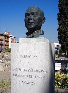 Bust de Joan Serra Vilaró a Tarragona (font: Viquipèdia)