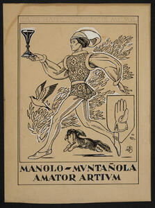 Exlibris Manolo Muntañola, 1940