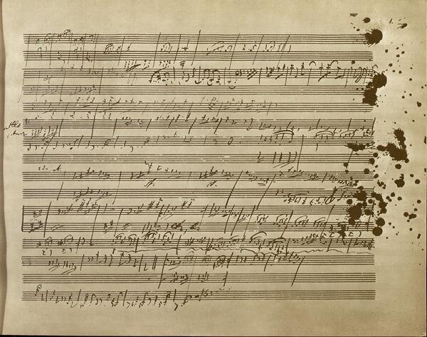 Partitura autògrafa de Beethoven
