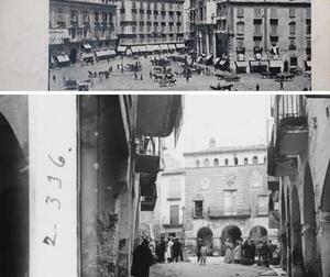 Dues imatges de Nàpols i del carrer de Puigverd d’Agramunt. 1916