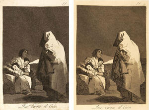 Prova dels Caprichos de Goya