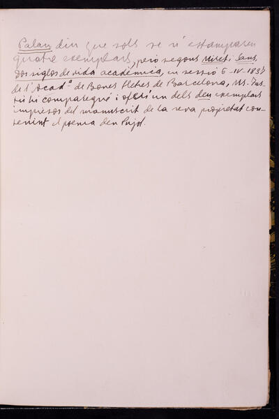 Anotació manuscrita de Jordi Rubió i Balaguer (fotografia Ricard Marco. Àrea de Digitalització)