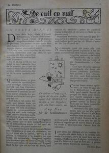6.	La Mainada. Barcelona: A. Artís Impressor, 1921-1923. Any 2, núm. 31 (6 gener 1921), p.3. “De vuit en vuit”. Capçalera d’Ivori. Text El Guia Joan.