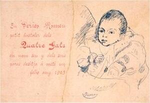 Pablo Picasso, Felicitació de l'any nou de Pere Romeu,