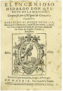 Exemplar de 1605 del Quixot que forma part de la Col•lecció Cervantina.