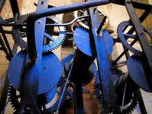 Màquina de rellotge de l’església de Sant Josep, Moià. Fotografia de C.I.C.