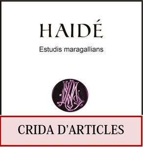 Crida d'articles per al número 3 de la revista Haidé. Estudis maragallians
